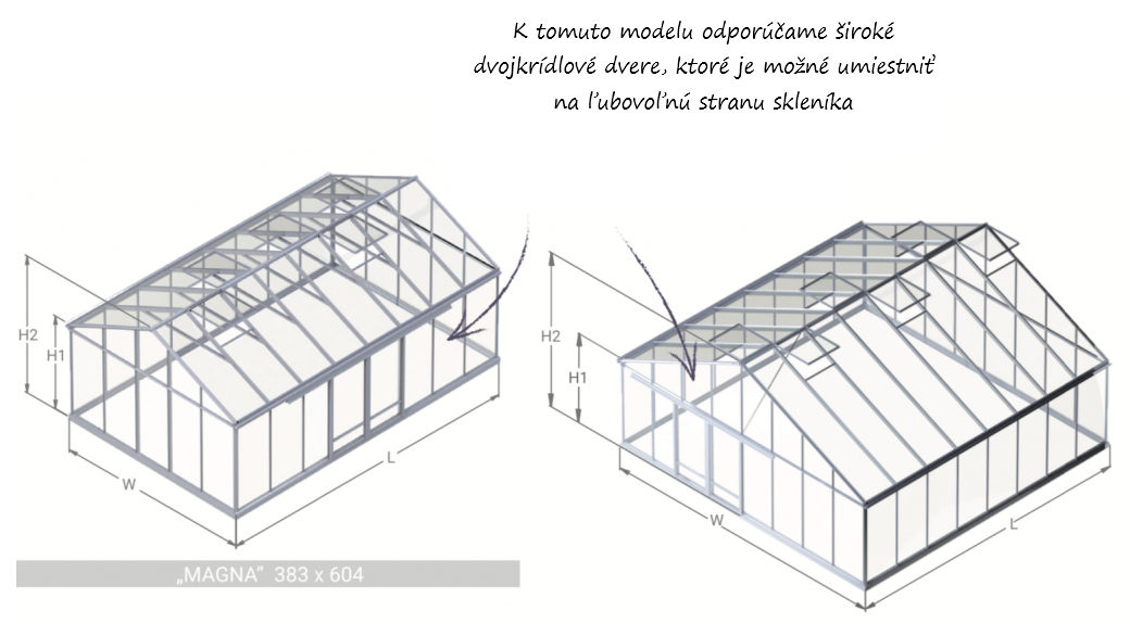 Konštrukcia skleníka Magna